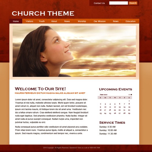 1-3 Page Website Template Design von RMDesigns