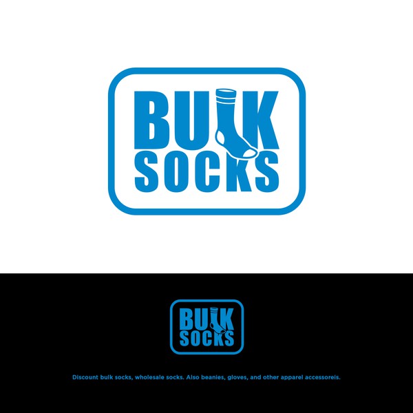 Design by Wilshady23 titled "Bulk Socks Logo concept"