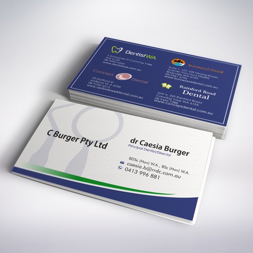 create professional cards for our dental business Design réalisé par grintdeveraux