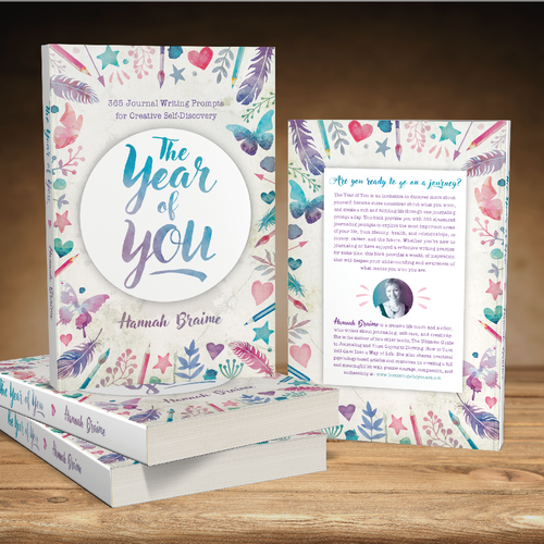 Design a book cover for a book of 365 journaling prompts Design by Rocío Martín Osuna