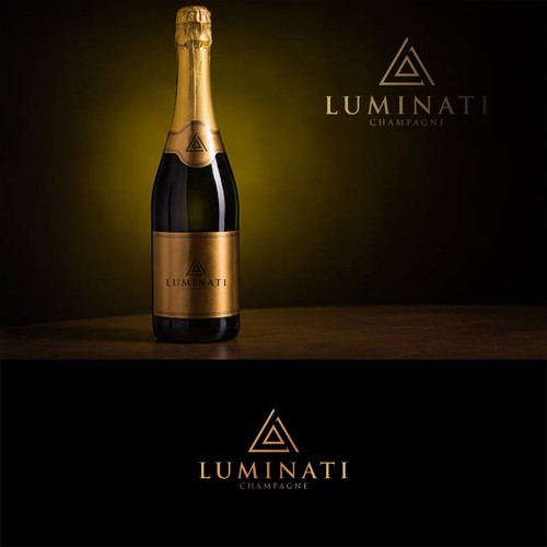 champagne logo design - Lumimati Design by duatigade