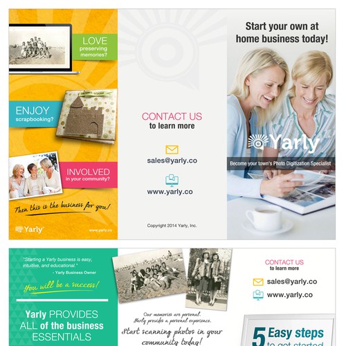 Design brochure for innovative, fast-growing, New York based tech startup Yarly Design von Mary_pile