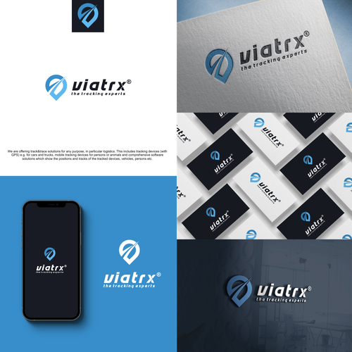 コンペ「Logo Design for track&trace solution "viatrx"」のデザイン by Banaan™さん 