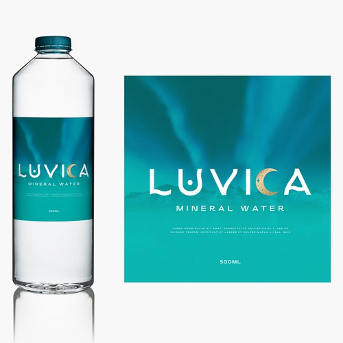 Label design for [beauty mineral water] for women Design by susubayramm (insta)