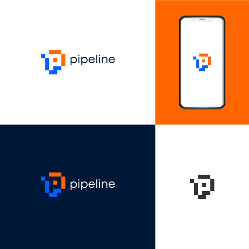 Diseño de Design a cool, sleek, tech-oriented logo for Pipeline de master.piece