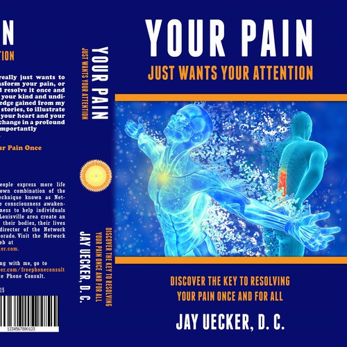 Book cover: pain is bound up, intelligent energy that, once catalyzed, becomes the fuel for our growth and healing. Design by H-Izz Design