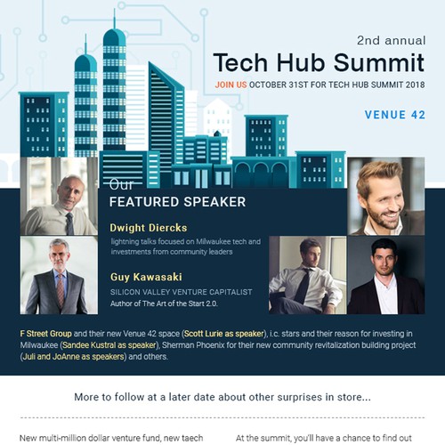 Technology Event Invitation - '2nd Annual Tech Hub' Design by Ananya Roy