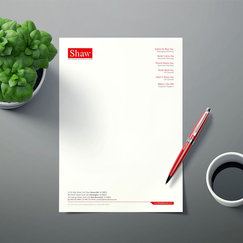 Letterhead for Divorce & Family Law Firm; Modern, Minimalist, Conservative Design Design by Xclusive16