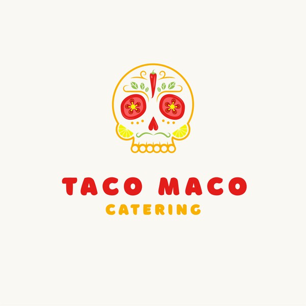 colorful logo for mexican street food