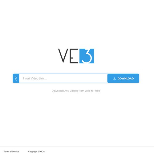 VE3 - Simple Video Downloader Website | Google Style Réalisé par nadeemdesigns07