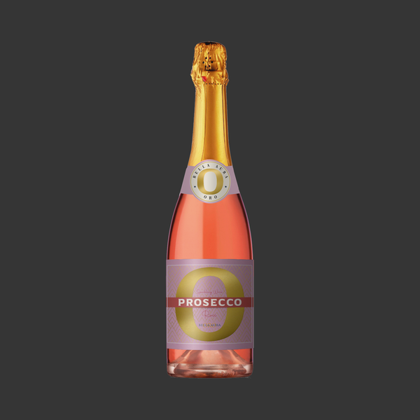 Design realizzato da _Ossobüko_ intitolato "Prosecco Rosé label design"