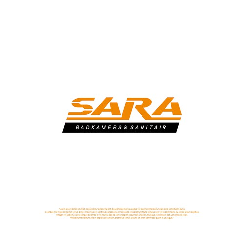 Logo moet SARA zijn ipv saar, letters moeten beeldmerk worden, ‘Badkamers & Sanitair’ eronder!! Design by daum™