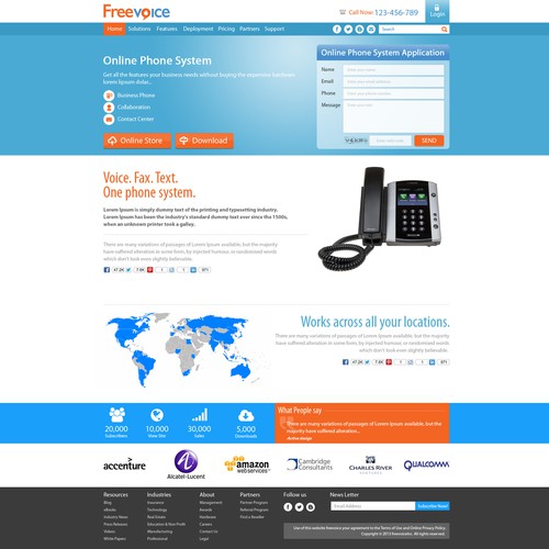 Create landing pages for a ringcentral.com compeditor Ontwerp door activ design