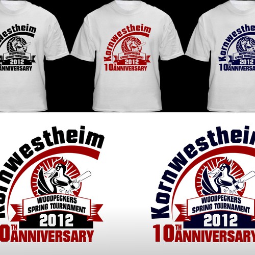 Help Woodpeckers Softball Team with a new t-shirt design Diseño de Toni Zufic