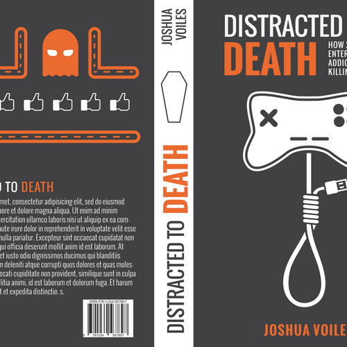 Design a Eye-Catching Book Cover for "Distracted to Death" Design réalisé par Mr.Putra