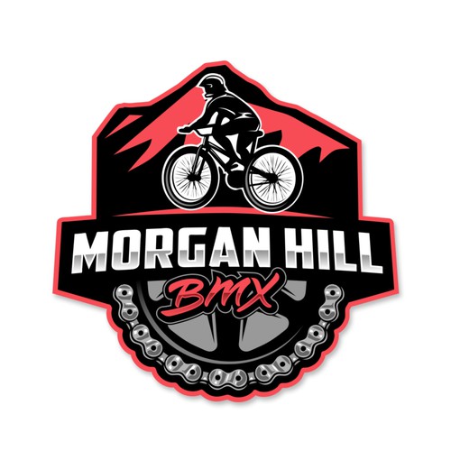 BMX Racing Track Logo Search Design by CervusDesigns