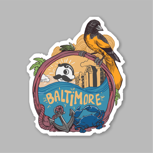 Design-Entwurf in der Kategorie Aufkleber von Jaka Mural ☑️