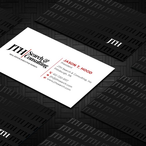 Business Card Design for Executive Search Firm Design by Taaiebah