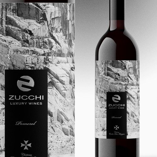 Designs | Personalized wine bottle label for a natural stone design ...