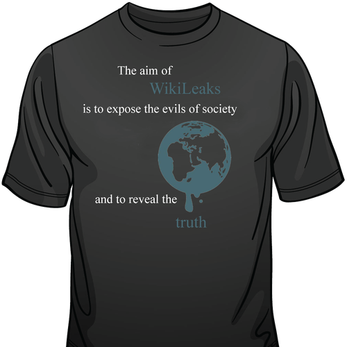 New t-shirt design(s) wanted for WikiLeaks Ontwerp door Adeel Ibrahim