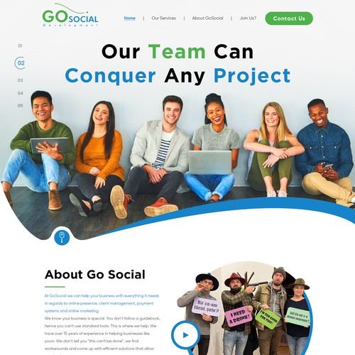 Web development company web-site redesign Design by Webenix Solutions