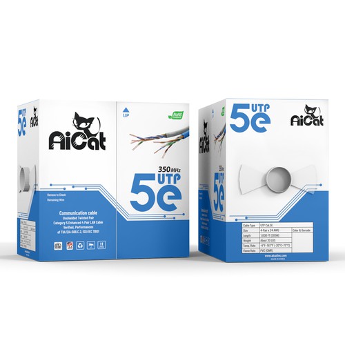 Ethernet Cable box design with modern style Design by Packagingholic