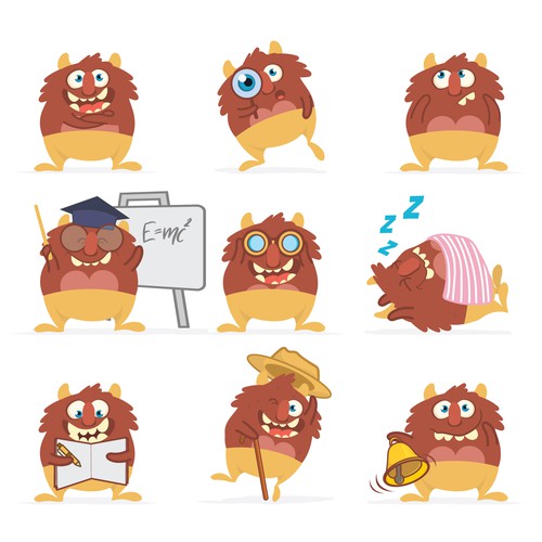 The East Beast - a fun mascot for an elementary school Design by senopati ®