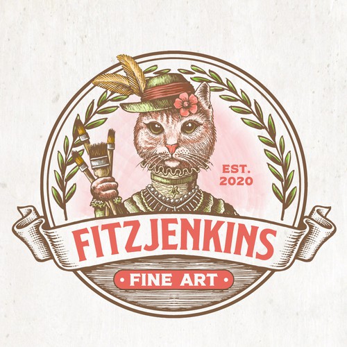 Fine art portrait painter needs a retro inspired logo Design por vuveeh™