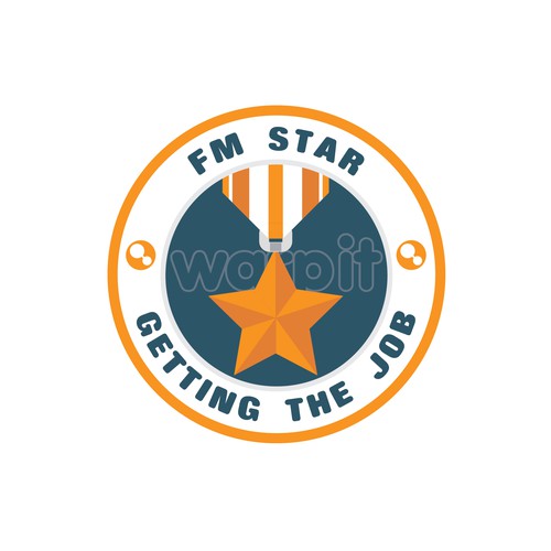 Design a pin badge for the service team!! Design von bor6es