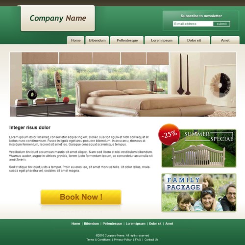 1-3 Page Website Template Design von Hitron_eJump
