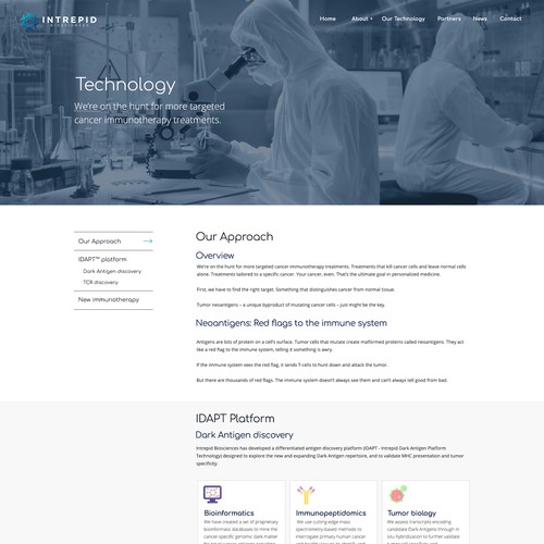 Designs | Biotech Website Design | Web page design contest