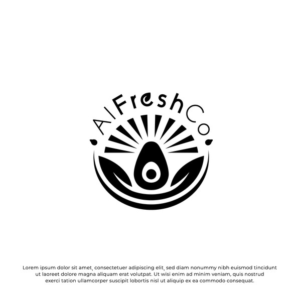 AlFreshCo logo design