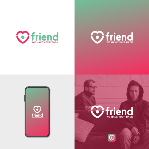 We need a soothing logo for a mental health support app Réalisé par OITvector