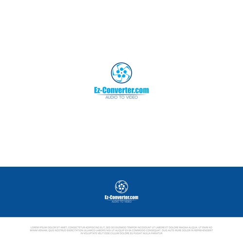 ez-converter logo: audio to video Design by Alam_H