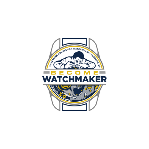 need a logo that attract watchmaking passionate to learn how to become watchmaker Design by CHICO_08