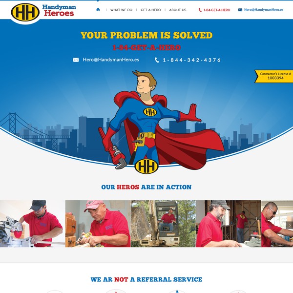 Design realizzato da u.create intitolato "clean, simple, modern & responsive web design for home services"