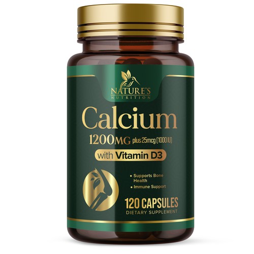 Calcium Plus Vitamin D3 Design Needed for Nature's Nutrition Design by UnderTheSea™