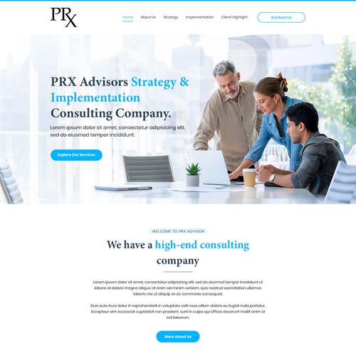 High-End Consulting Website Design Design by Smashing Boys
