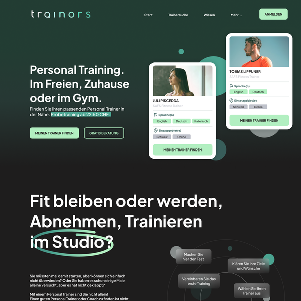 Fitness trainer Matchmaking Platform