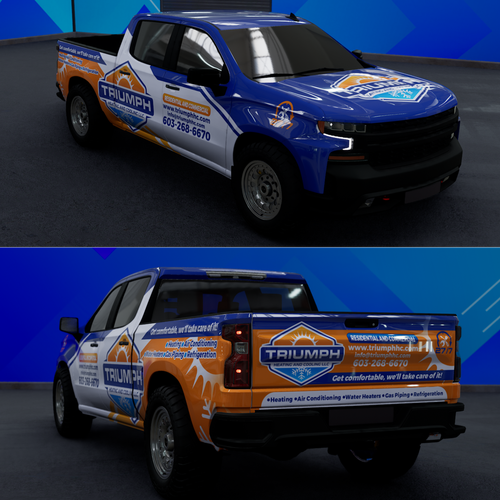 コンペ「HVAC Truck Wrap」のデザイン by TANSA ARTさん 