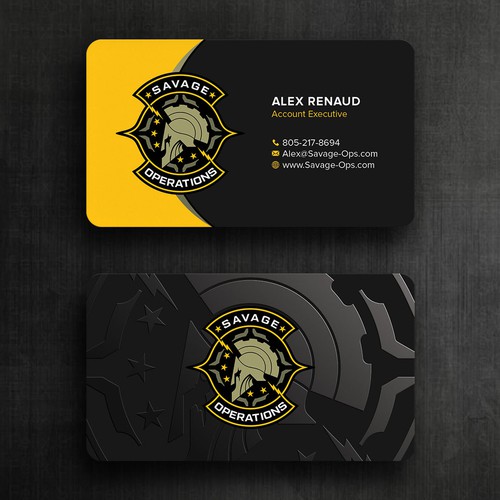 Business Card & Letterhead for Armed Security Agency Design by Felix SH