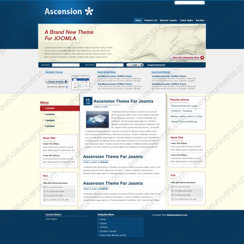 Exciting Design for New Drupal Template store - Win $700 and more work Design von awholeuniverse