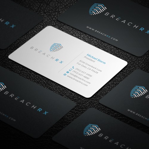 Professional B2B Card for Cyber Security Software Company Design von Galaxiya