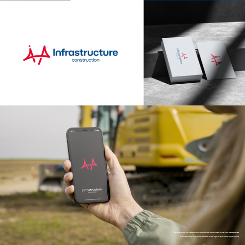 "Infrastructure Construction" UNIQUE LOGO Design by Madalin✏️