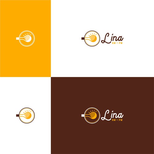 Logo for a coffee shop in AM and cocktail bar in PM Design by NuriCreative