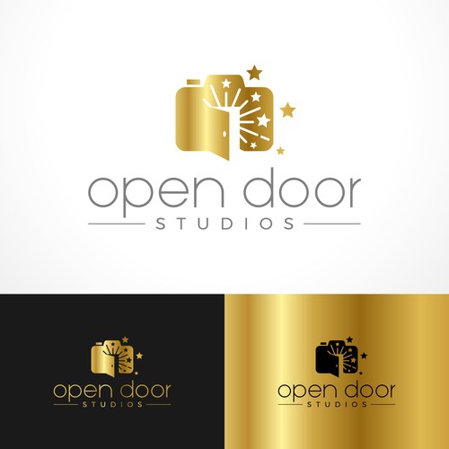 open door logo design