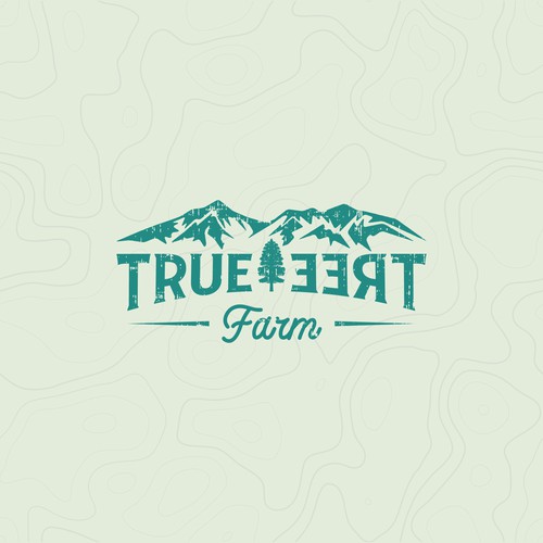 Organic logo for high elevation tree farm in Arizona. Design by minimalab