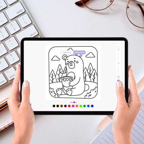 Coloring App design For Windows Design by ⭐Riana⚡⚡