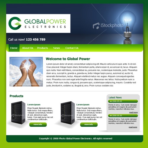 Design di Website Design for Green Electronic Company di Dod's