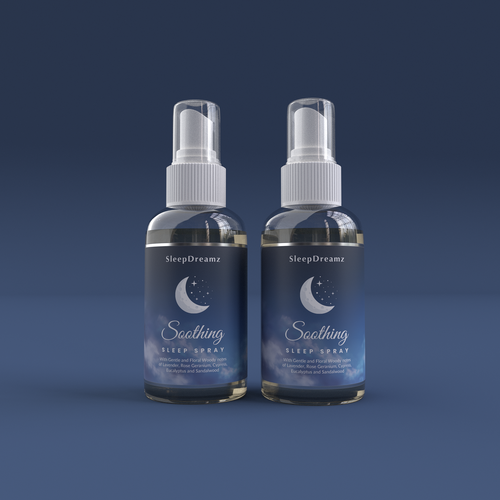 Sleep Spray label design for global Sleep brand Design by Tamara.D